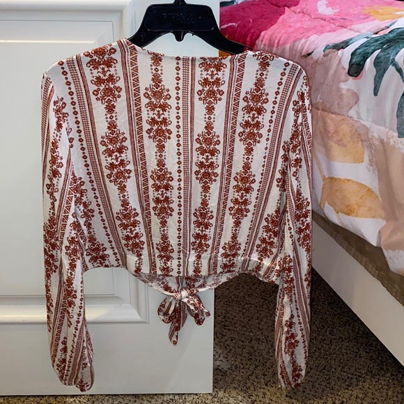 Boho long sleeve crop top - Picture 2 of 2